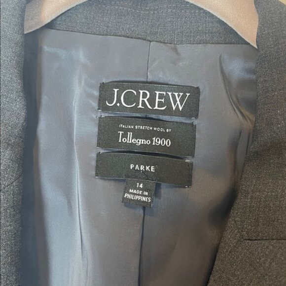 J CREW PARKE STRETCH ITALIAN WOOL ONE BUTTON BLAZER 14 - Picture 4 of 7